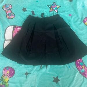 Lane Bryant Black A-Line pleated Midi Skirt